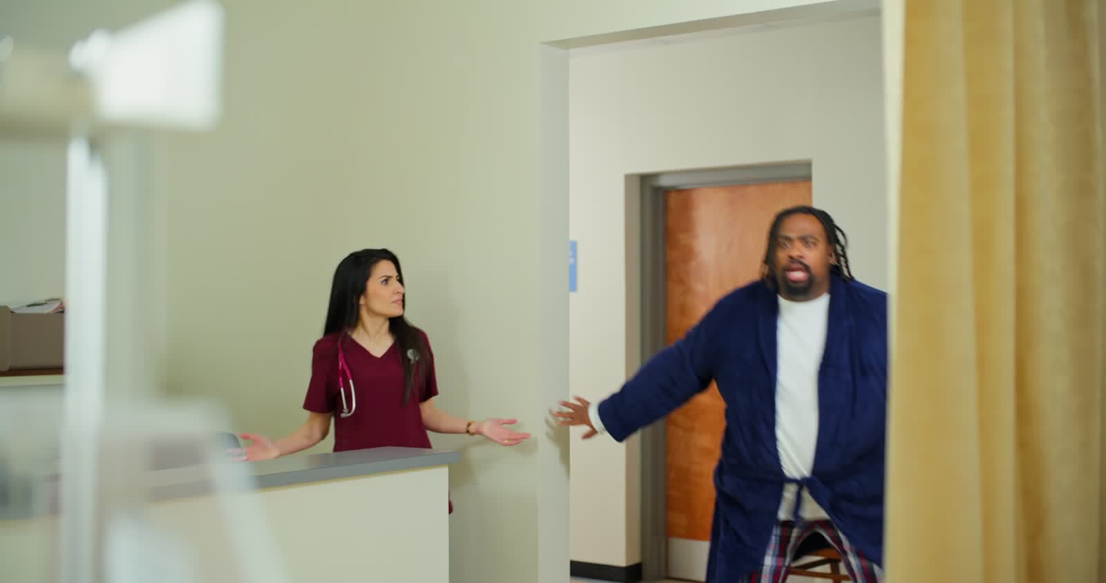 Interior scene from a produced law firm campaign